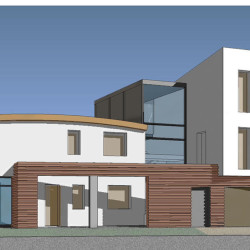 Casa M10 Prospettiva renderizzata. Vista dall